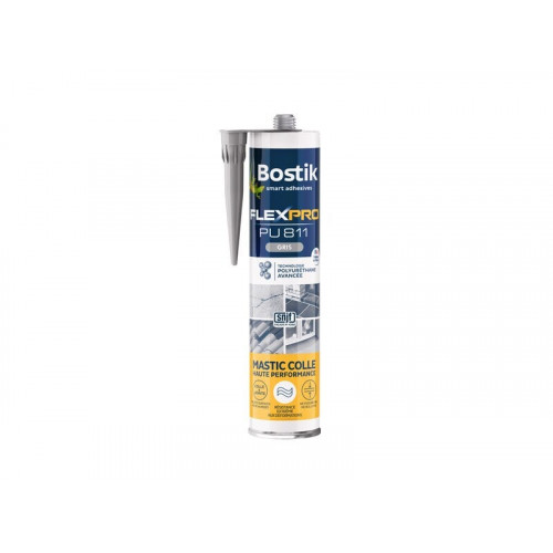 Colle joint int/ext polyuretane bostik flexpro pu811 gris bostik 300ml - Bostik