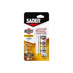 Colle de reparation epoxy bi-composant sader resist plastiq sering 10g - Sader