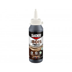 Colle d'assemblage vinyl bois d3 milieux humides sader pro bib 100g de marque Sader, référence: B8756700