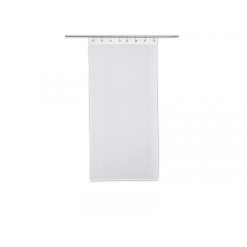 Paire de vitrages tamisant Cleo blanc l. 60 x H. 120 cm - Sans marque