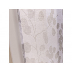 Vitrage tamisant Empreinte blanc l. 80 x H. 160 cm - Sans marque