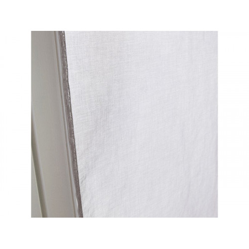 Vitrage tamisant Leo gris poivre l. 80 x H. 160 cm - Sans marque