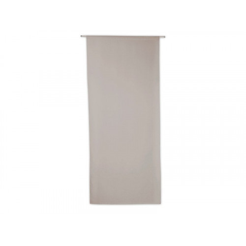 Vitrage tamisant Leo gris poivre l. 90 x H. 210 cm - Sans marque