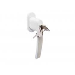 Poignee de fenetre a cle ACBAT Keys, aluminium mat blanc de marque KINTECH, référence: B8767300