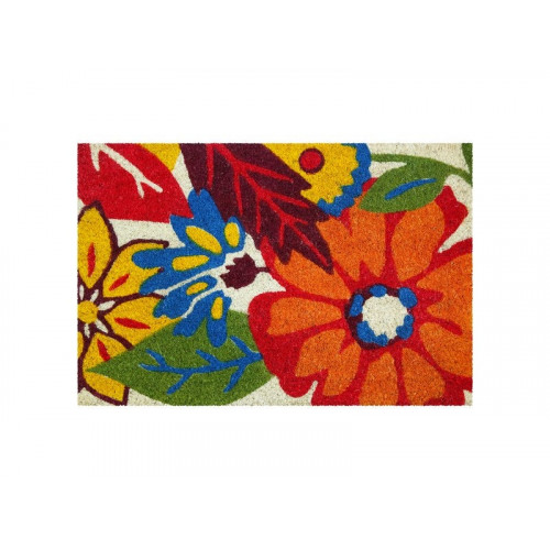 Tapis coloris assortis rectangulaire, l.40 x L.60 cm Flowers - Sans marque