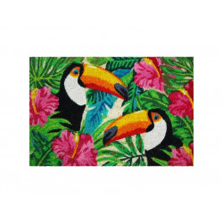 Tapis coloris assortis rectangulaire, l.40 x L.60 cm Toucans de marque Sans marque, référence: B8770000