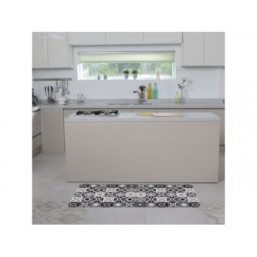 Tapis de cuisine à carreaux 50 x 120 cm, décor carreaux de ciment - Sans marque