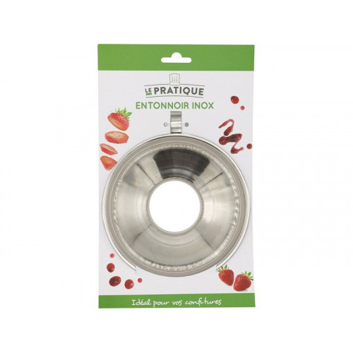 Entonnoir confiture inox diam. 14,8 cm H. 6,4 cm - LE PRATIQUE