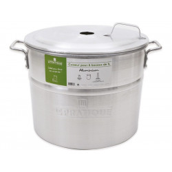 Cuiseur Aluminium 25 Litres 6 Bocaux De 1 L de marque LE PRATIQUE, référence: B8778100