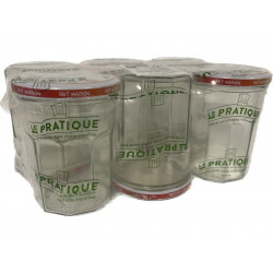 Lot de 6 confituriers 385 ml couvercle décore LE PRATIQUE diam. 82mm de marque LE PRATIQUE, référence: B8778800