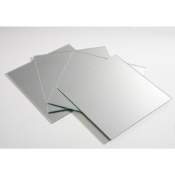 Set de 4 miroirs carrés 20 x 20 cm de marque Sans marque, référence: B8782100