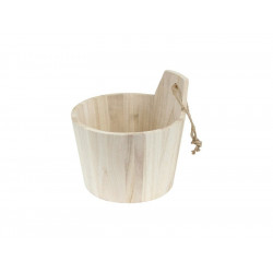 Panier à rangement en bois naturel Oslo, H.16.5 x l.16 cm beige / pin naturel de marque BOX & BEYOND, référence: B8783900