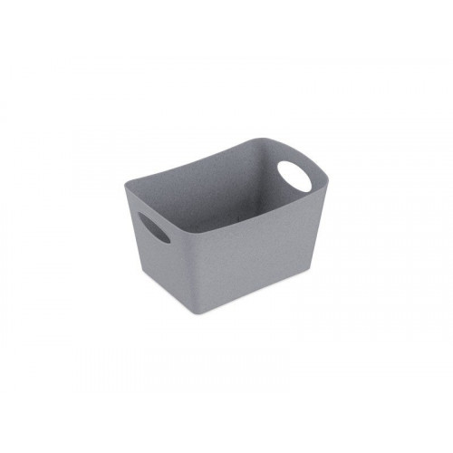 Bac de rangement box recyclé S plastique granit H. 11 x l. 13 cm - Sans marque