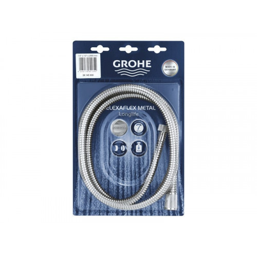 Flexible de douche L.200 cm chrome, Grohe Vitalioflex - GROHE