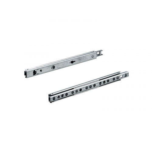 2 coulisses à sortie partielle pour tiroir 17 mm, HETTICH, 10 kg, L. 18.5/26 mm - HETTICH