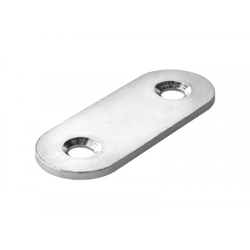 Patte d'assemblage inox mat HETTICH, L. 40 mm x l.15 mm x H.0.2 cm - HETTICH