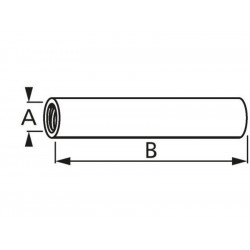 Manchon acier zingue 20 x 5 mm SUKI - SUKI