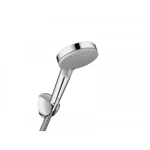 Pommeau de douche 2 jets, flexible et support, HANSGROHE chromé - HANSGROHE