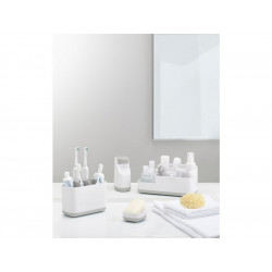 Distributeur de savon plastique Slim, blanc - gris JOSEPH JOSEPH - JOSEPH JOSEPH