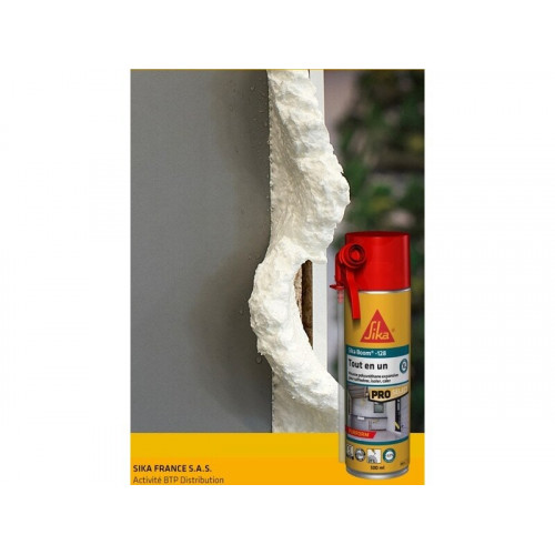 Mousse expansive multi usages inf. 0,1% iso Sika Boom 128 blanc 500ml - SIKA