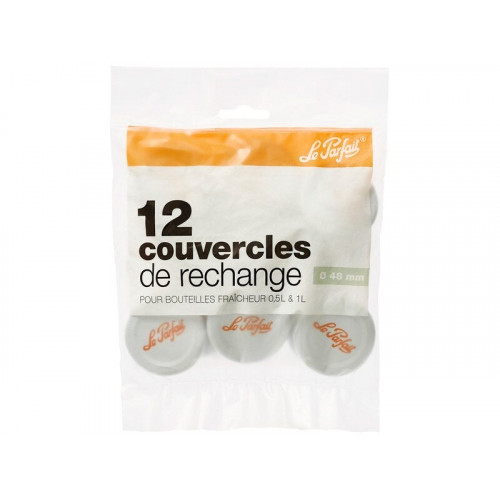 Lot de 12 capsules bouteille fraîcheur to48 blc - LE PARFAIT