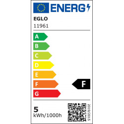 2 ampoules led tube G9 470 Lm 40 W blanc chaud, EGLO - Eglo