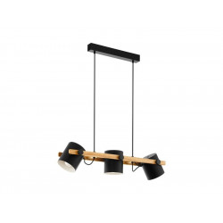 Suspension, Industriel Acier Inoxydable Eglo Hornwood 3 Lumière(S) - Eglo