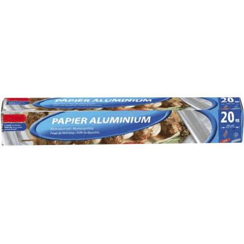 Papier aluminium rouleau 20 x 0.29m - Sans marque