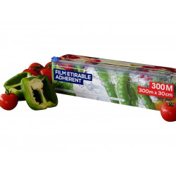 Film fraîcheur alimentaire étirable pro en cutter box et zip 300 m x 30 cm de marque Sans marque, référence: B8844100