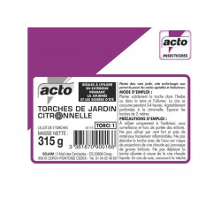 Lot De 3 Torches citronelle, ACTO - ACTO