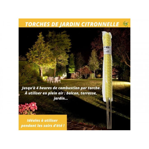 Lot De 3 Torches citronelle, ACTO - ACTO