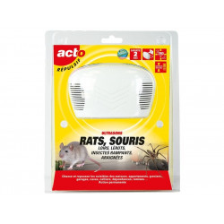 Répulsif ultrasons rats, souris, loirs, lérots et araignées, protége jusqu’à 280 m² - RETRO