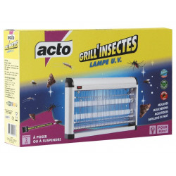 Aspirateur lampe UV, GRILL'INSECTES, protège 100 m² - ACTO