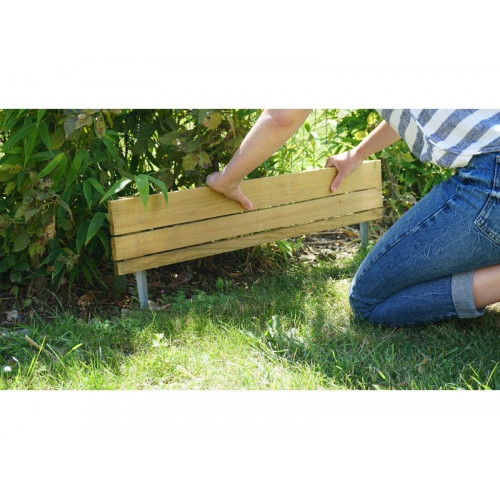 Bordure a planter Hakea bois, H.30 x L.75 cm - CERLAND