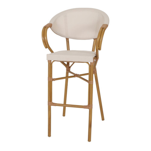 Tabouret haut avec un style bistrot - modèle 082 - beige - MWlab