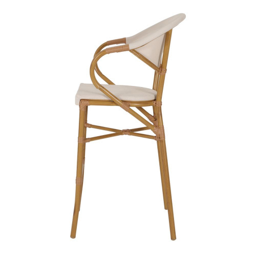 Tabouret haut avec un style bistrot - modèle 082 - beige - MWlab