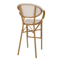 Tabouret haut avec un style bistrot - modèle 082 - beige - MWlab