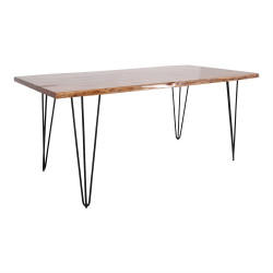 Table de salle à manger avec un style rustique industriel - modèle 085 - 180 cm - MWlab