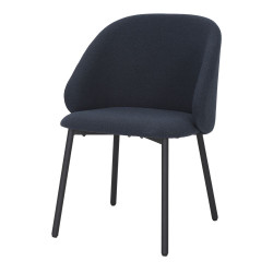 Chaise tapissée avec un style contemporain - modèle 002 - bleu de marque MWlab, référence: J8868100