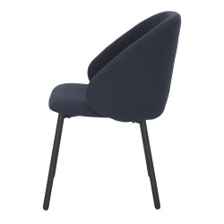 Chaise tapissée avec un style contemporain - modèle 002 - bleu - MWlab