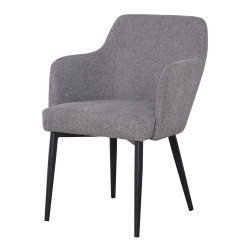 Chaise tapissée avec un style contemporain - modèle 007 - gris de marque MWlab, référence: J8869900