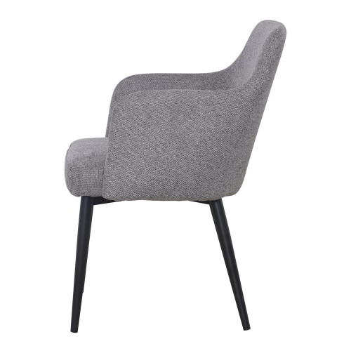 Chaise tapissée avec un style contemporain - modèle 007 - gris - MWlab