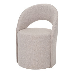 Pouf chaise fauteuil tapissé avec un style contemporain - modèle 010 - toast de marque MWlab, référence: J8870700