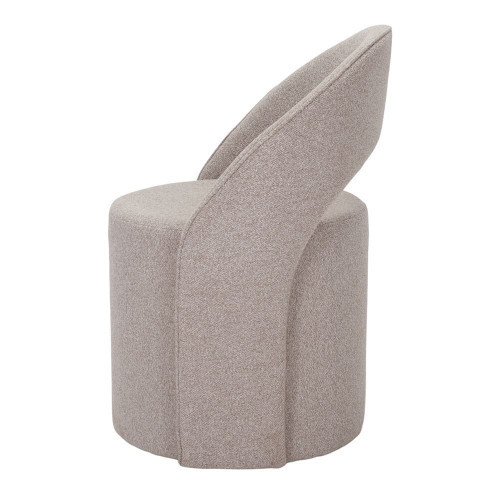 Pouf chaise fauteuil tapissé avec un style contemporain - modèle 010 - toast - MWlab