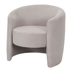 Fauteuil tapissé avec un style contemporain - modèle 011 - beige de marque MWlab, référence: J8871000