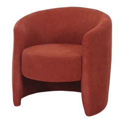 Fauteuil tapissé avec un style contemporain - modèle 011 - terracotta de marque MWlab, référence: J8871200