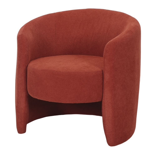 Fauteuil tapissé avec un style contemporain - modèle 011 - terracotta - MWlab