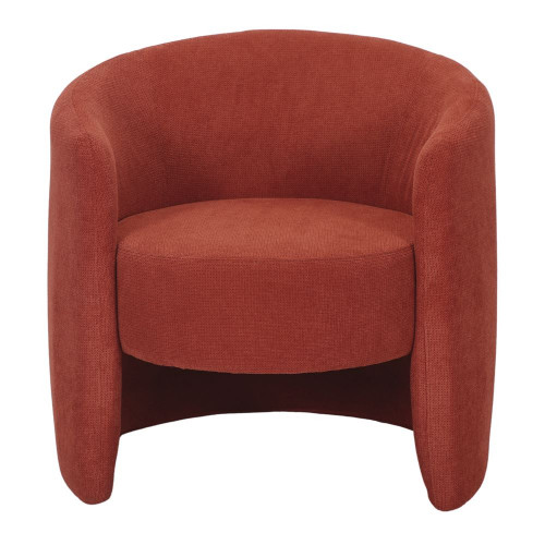 Fauteuil tapissé avec un style contemporain - modèle 011 - terracotta - MWlab