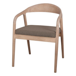 Chaise en bois avec un style nordique - modèle 014 - marron de marque MWlab, référence: J8872300