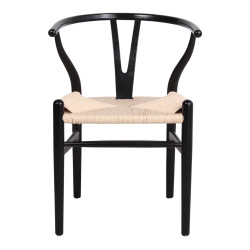 Chaise en bois avec un style nordique - modèle 017 - noir - MWlab